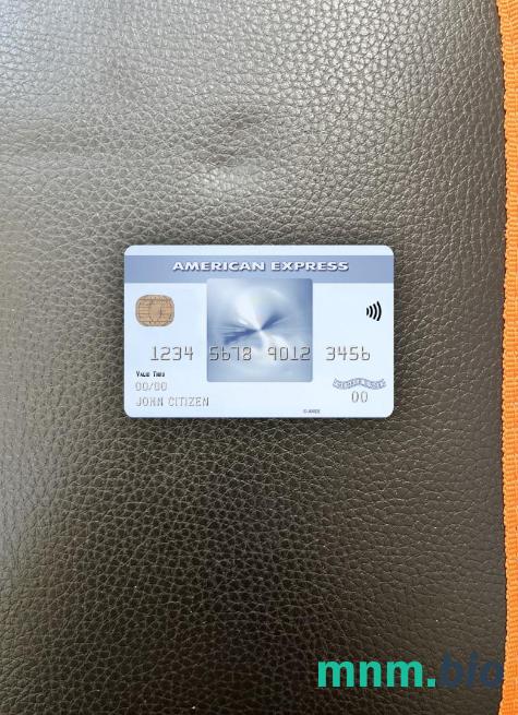 USA Georgia Gainesville First century bank AMEX everyday credit card wygląd fotograficzny skan PSD + zdjęcie